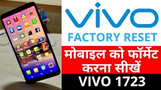 vivo 1723 factory reset  मोबाइल को फॉर्मेट करना सीखें  vivo mobile ko format kaise kare [upl. by Loria]