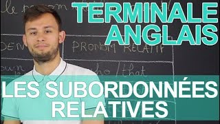 Les subordonnées relatives  Anglais  Terminale  Les Bons Profs [upl. by Neillij]