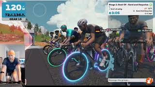 Zwift Race  Sand and Sequoias  ZRacing Series B [upl. by Ahrendt728]