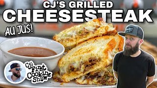 Cheesesteak and Grilled Cheese The Best of Both Worlds  Blackstone Griddle Recipes [upl. by Nuzzi]