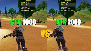 GTX 1060 vs RTX 2060  Fortnite Performance Mode  Chapter 5 Season 2 [upl. by Tisman]