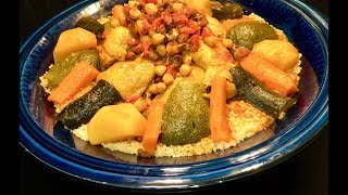 recette de COUSCOUS àu POULET à la MAROCAINE 🇲🇦🍗 [upl. by Jason193]