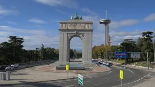 Arco de la Victoria y Faro de Moncloa  Madrid EN 4K [upl. by Gusba]