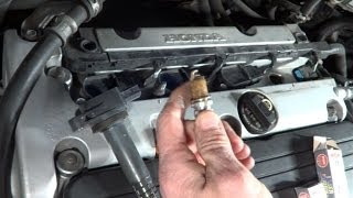 How To Change Spark Plugs In 20032007 Honda Accord  Tune Up [upl. by Lacsap]