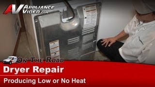 Whirlpool Dryer Repair  Producing Low or No Heat  LGQ9858PW [upl. by Yrallih558]