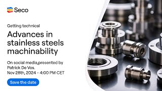 Advances in stainless steels machinability [upl. by Baird]