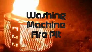 Turn an Old Washing Machine into a Fire Pit  Part 3 [upl. by Heida121]