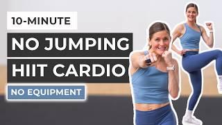 10Minute Low Impact HIIT Workout No Equipment All Standing [upl. by Kristof]