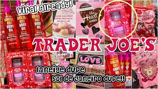 trader joes finally has their VIRAL valentines items 🛍️ spend 170 with me haul viral dupes [upl. by Eceeryt]