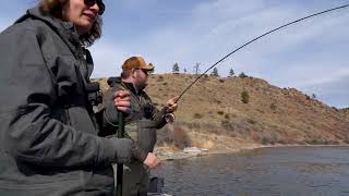 Missouri River fly fishing [upl. by Ecilahs561]