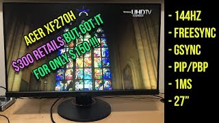 ACER XF270H  Finally Got Into 144hz  Costed Me Only 150 [upl. by Namus]