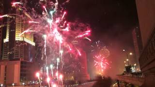 Chicago New Years Eve 2016 fireworks [upl. by Aifoz210]