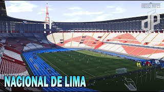 ESTADIO NACIONAL DE LIMA ● VISTA PANORAMICA  PES 2021 DREAM PATCH [upl. by Ahsiuqat261]