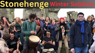 Winter Solstice festival Stonehenge England [upl. by Johnston]