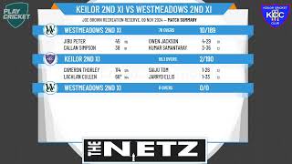 Keilor 2nd XI v Westmeadows 2nd XI [upl. by Nitfa715]