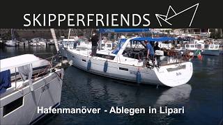 Hafenmanöver  Ablegen in Lipari [upl. by Emlen]