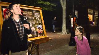 Young Girl Shouts at Street Preacher [upl. by Ayyidas]