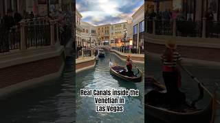 Real Canals in the Venetian in Las Vegas so amazing [upl. by Drofkcor]