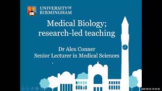 Biomedical Sciences Taster Lecture  Undergraduate Open Day  June 2020 [upl. by Charbonnier]