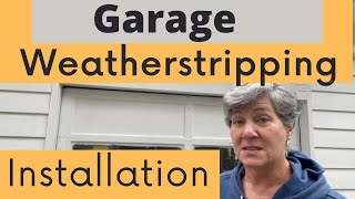 Weatherstrip Garage Door and PVC trim installation [upl. by Murdocca990]