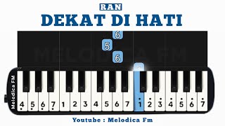 Dekat Di Hati  Easy Pianika Tutorial [upl. by Hough]