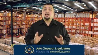 Closeout buyers of overstock liquidation and surplus inventory wwwaaacloseoutcom [upl. by Adeehsar565]