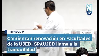 Comienzan renovación en Facultades de la UJED SPAUJED llama a la tranquilidad [upl. by Odlabu]