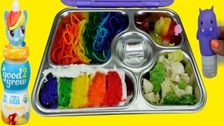 Packing a Rainbow 🌈 Theme Lunchbox School Lunch Ideas [upl. by Loftus220]