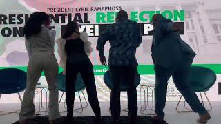 President Cyril Ramaphosa dance to Tylas water song [upl. by Enitnatsnoc]