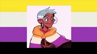 Nonbinary playlist for Nonbinary Pals  art credits apancakeiiki [upl. by Madai]