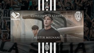 Palermo  Cesena Conferenza di Mignani nel postpartita [upl. by Abil]