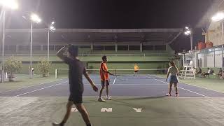 Tennis Pasutri Saling Berebut 😅 AlbertMoniq KuningHitam 4 Vs 2 CordyAcing OrenPutih [upl. by Broek]