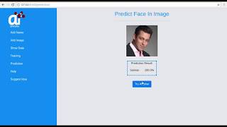 GUI Based on Real Time Face recognition ML Model API AI Sangam [upl. by Cornia]