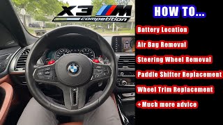 How to Replace Paddle Shifters and Wheel Trim on BMW X3MX4M Steering Wheel or any wheel like this [upl. by Gregor]