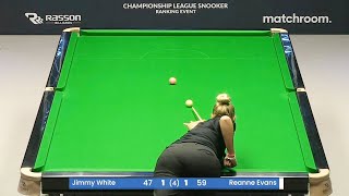 SNOOKER REANNE EVANS SHOWS THAT SHE IS NOT A PUSHOVER  CHAMPIONS LEAGUE SNOOKER 2023 [upl. by Cassady]