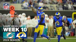 Miami Dolphins vs Los Angeles Rams Game Highlights  NFL 2024 Season Week 10 [upl. by Mert]