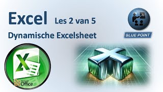 Dynamische Excelsheet 2 Relatieve en absolute verwijzing en namen [upl. by Ezalb228]