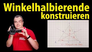 Winkelhalbierende konstruieren  einfach erklärt  Lehrerschmidt [upl. by Dorthea]