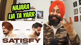 REACTION on SATISFY  Official Music Video  Sidhu Moose Wala  Shooter Kahlon  Sanmeet Singh [upl. by Ellenwad]