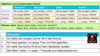 Deklination der bestimmten Artikel Tabellen amp Beispiele [upl. by Suiraj]