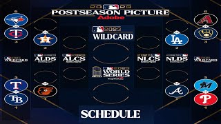 MLB 2023 Playoffs Picture  MLB wild card 2023 Schedule  Mlb standings 2023  MLB playoffs 2023 [upl. by Hatcher]