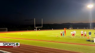 Scottsbluff Nebraska Senior Tallon McDonald Nails 59yard field goal tying state record [upl. by Meerak]