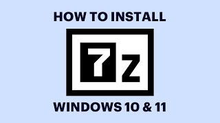 How To Download and Install 7Zip On Windows 1011 [upl. by Isidor]