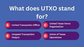 UTXO Explained [upl. by Leiuqeze]