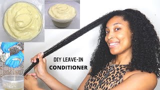 My Homemade Hair Growth Leave In Conditioner Recipe  DIY [upl. by Lasonde538]