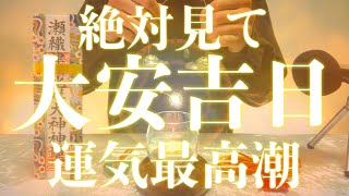 【※大安吉日です今見たら必ず大大大開運】今日絶対見てください 強力に幸運を引き寄せる奇跡のソルフェジオ周波数 アファメーション 良縁金運仕事家庭円満健康運アップ 即効性 [upl. by Napra922]