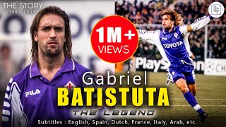 SEBERAPA TAJAM GABRIEL BATISTUTA  Fiorentina As Roma Argentina [upl. by Falda182]