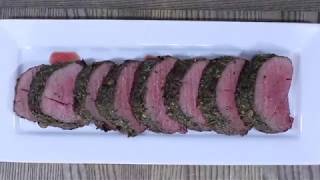 Roasted Beef Tenderloin with Garlic and Herb Rub [upl. by Ytissahc505]