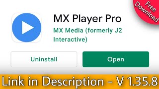 MX Player Pro Free Download Full Version  mx player pro version 1358 [upl. by Htenek]