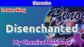 Disenchanted by My Chemical Romance Karaoke  Lower Key [upl. by Korman]